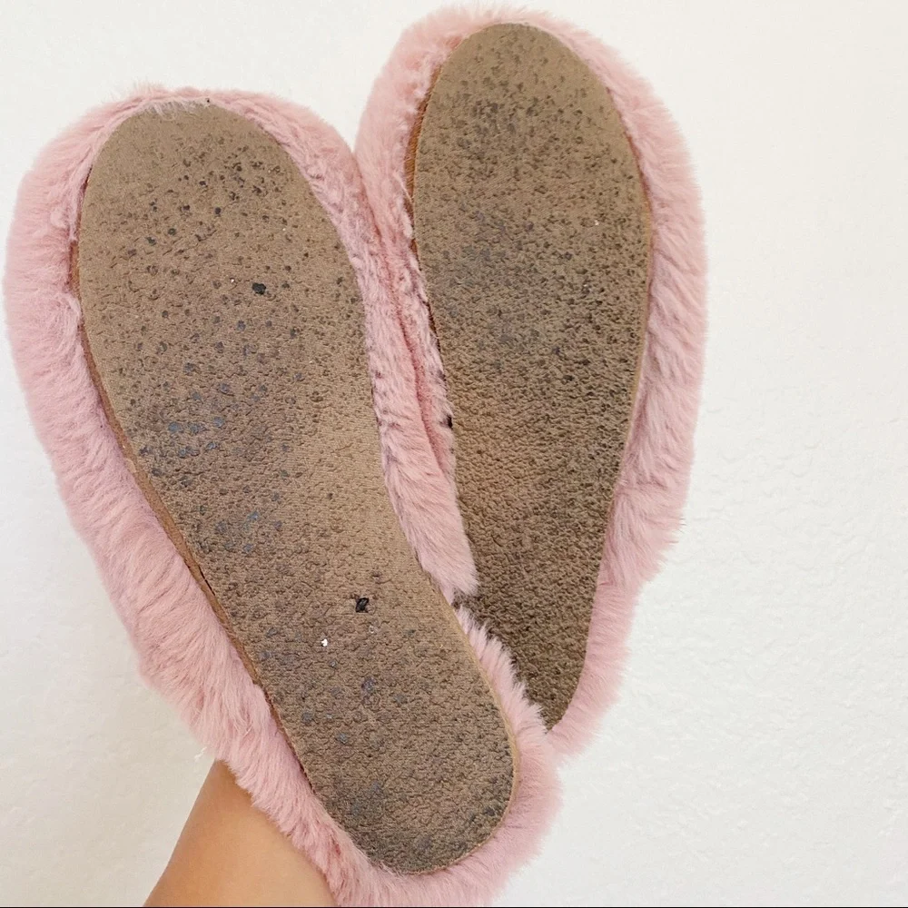 MADEWELL Pink Wallis Faux Fur Slipper SZ 10 - Picture 9 of 9